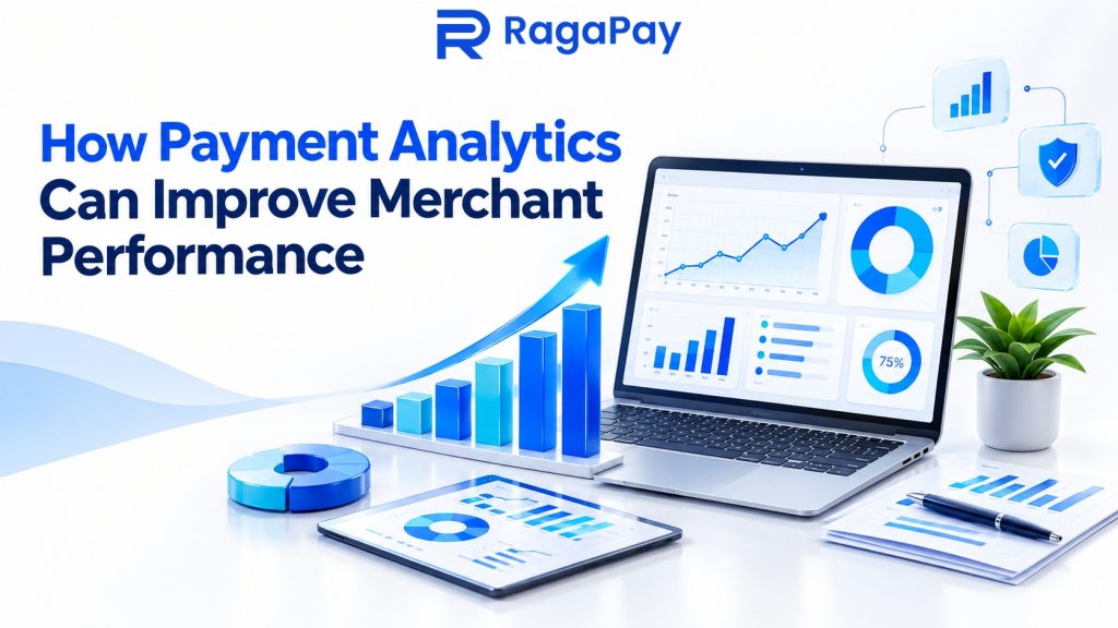 Merchant checking payment data on a dashboard.